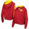 Deals 🔥 Women's Colosseum Cardinal Iowa State Cyclones The Devil Speckle Lace-Placket Raglan Pullover Hoodie 👏