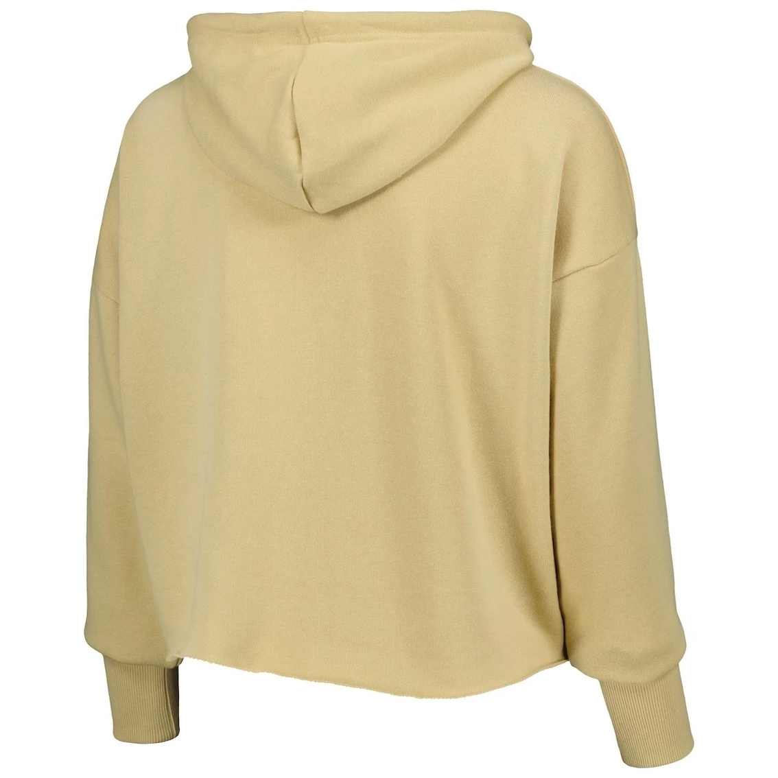 Best Pirce π Women's ZooZatz Tan Ohio State Buckeyes Core University Cropped French Terry Pullover Hoodie π - Image 4