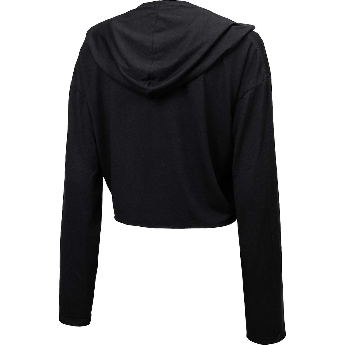 Discount π Women's Majestic Threads Black Atlanta Falcons Leopard Cropped Pullover Hoodie π― - Image 4