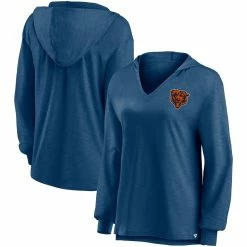 Budget π Women's Fanatics Branded Navy Chicago Bears Jumper V-Neck Pullover Hoodie π