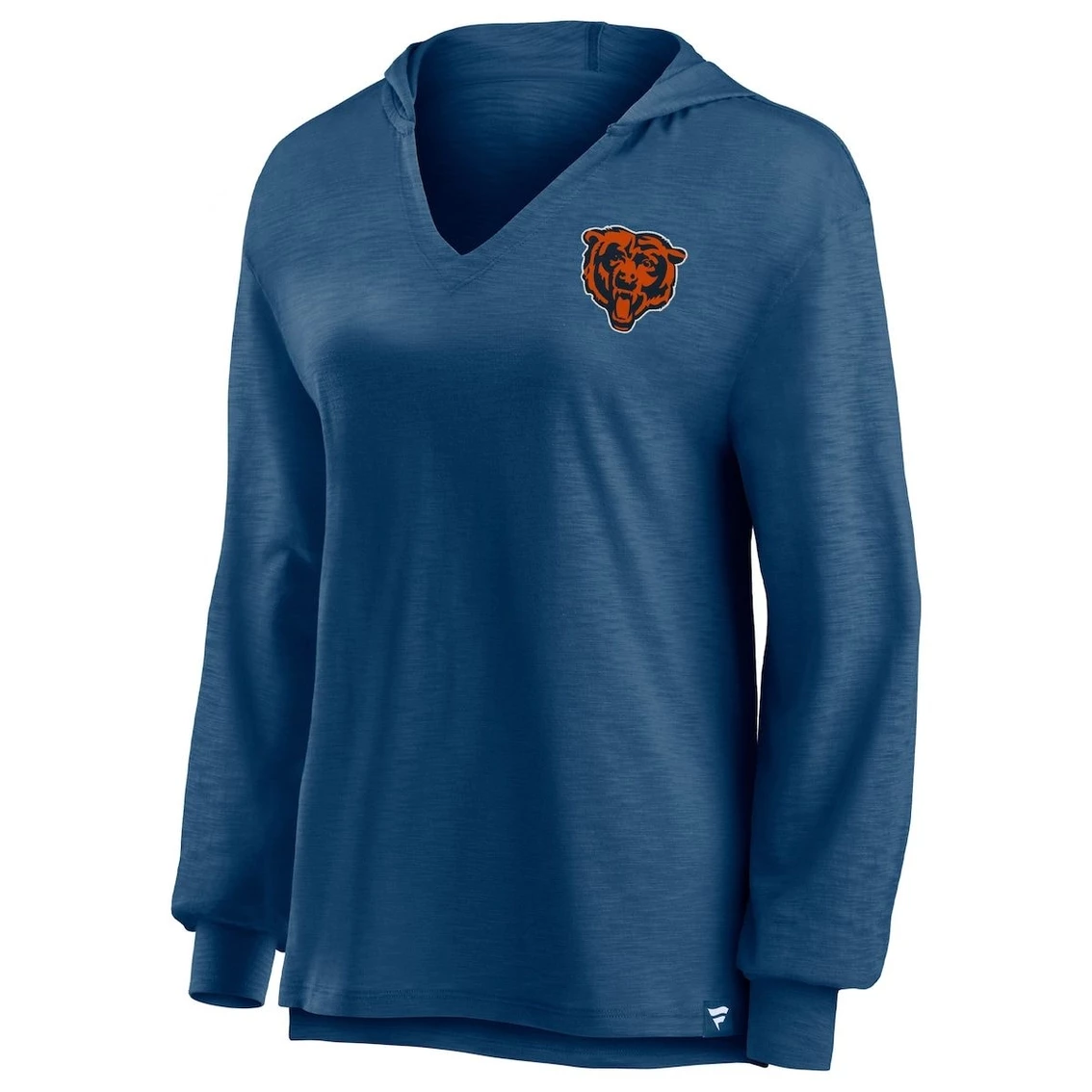 Budget π Women's Fanatics Branded Navy Chicago Bears Jumper V-Neck Pullover Hoodie π - Image 3