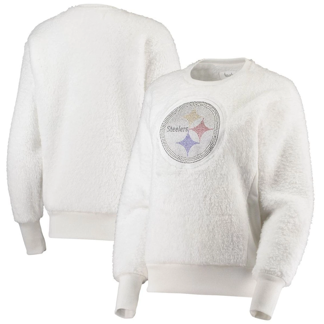 Wholesale π Women's Touch White Pittsburgh Steelers Milestone Tracker Pullover Sweatshirt π€©