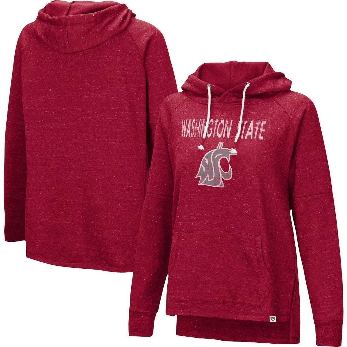 Discount β Women's Colosseum Crimson Washington State Cougars Nollie Raglan Slub Pullover Hoodie π₯° - Image 2