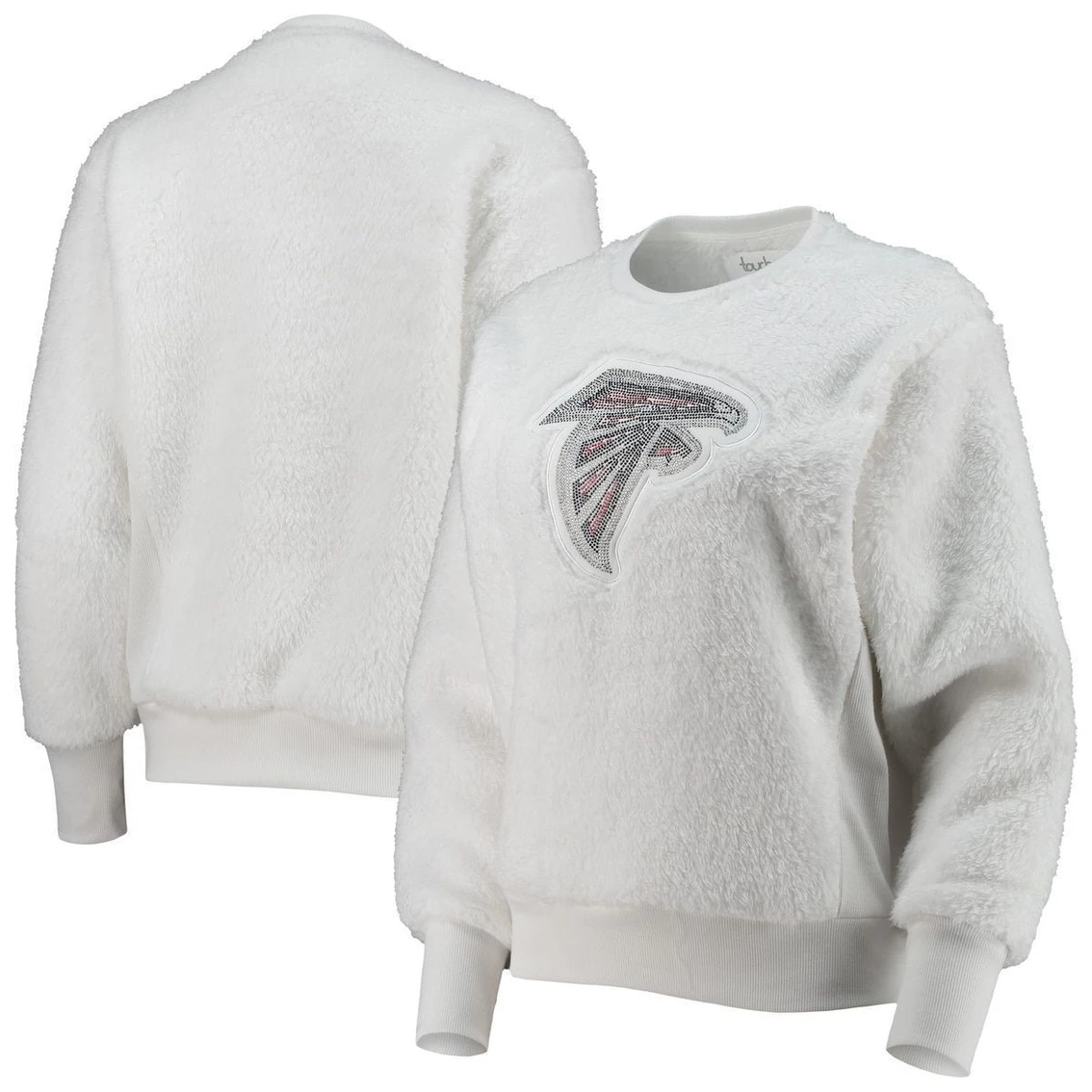 Flash Sale β¨ Women's Touch White Atlanta Falcons Milestone Tracker Pullover Sweatshirt π - Image 2