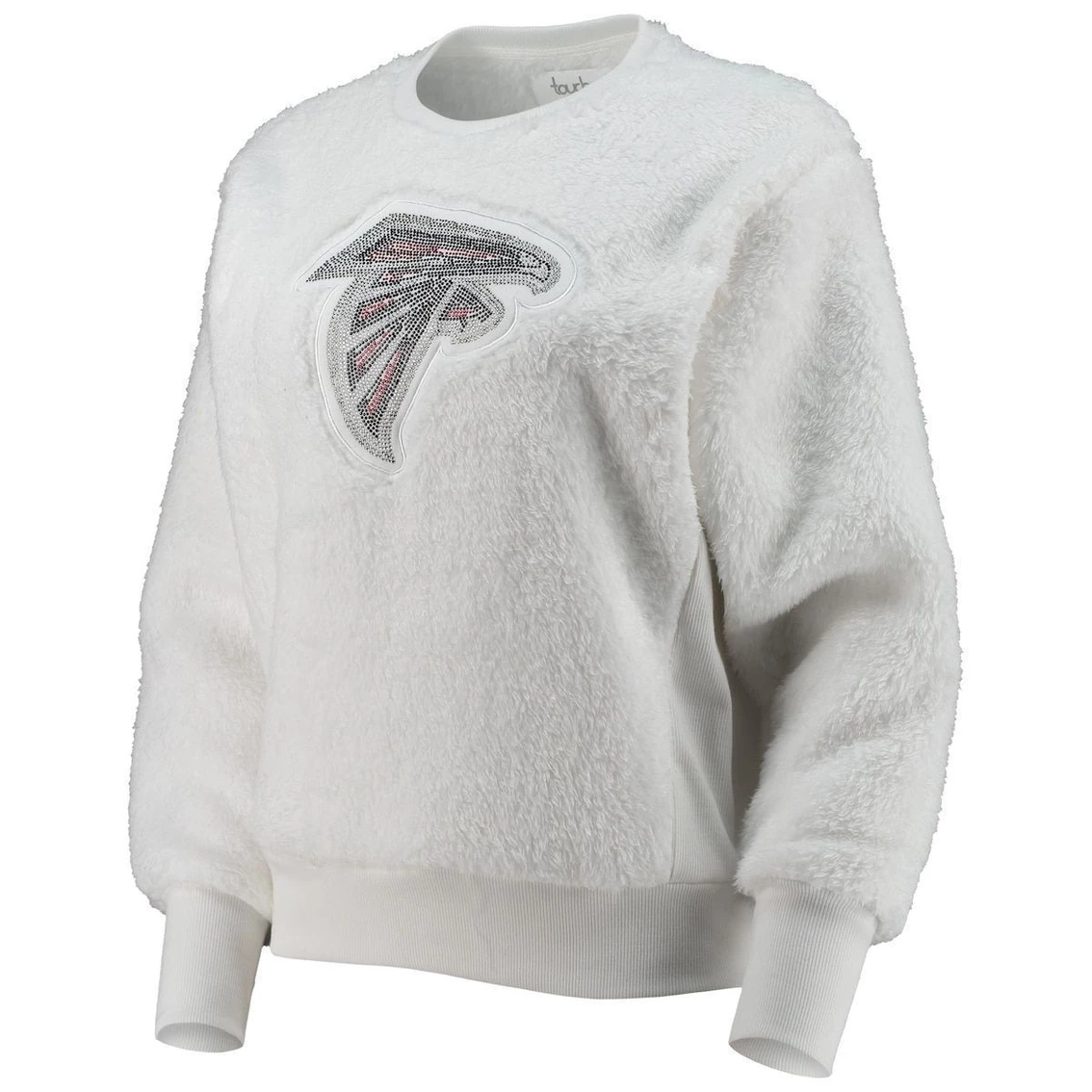 Flash Sale β¨ Women's Touch White Atlanta Falcons Milestone Tracker Pullover Sweatshirt π - Image 3