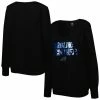 Brand new 🧨 Women's Cuce Black Carolina Panthers Sequin Logo V-Neck Pullover Sweatshirt 💯