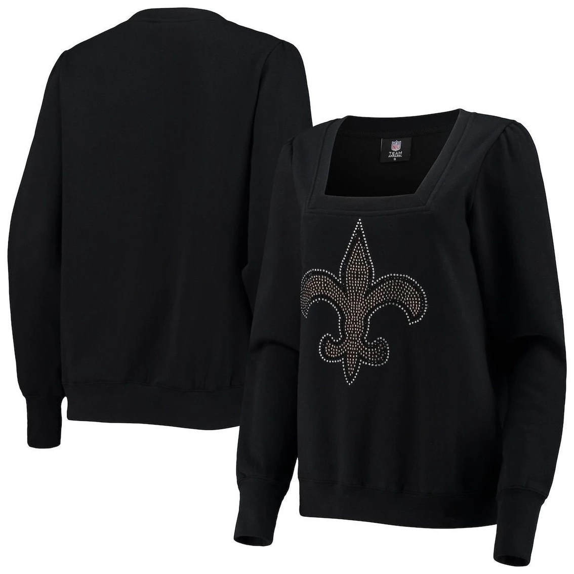 Best reviews of π Women's Cuce Black New Orleans Saints Winners Square Neck Pullover Sweatshirt π§¨