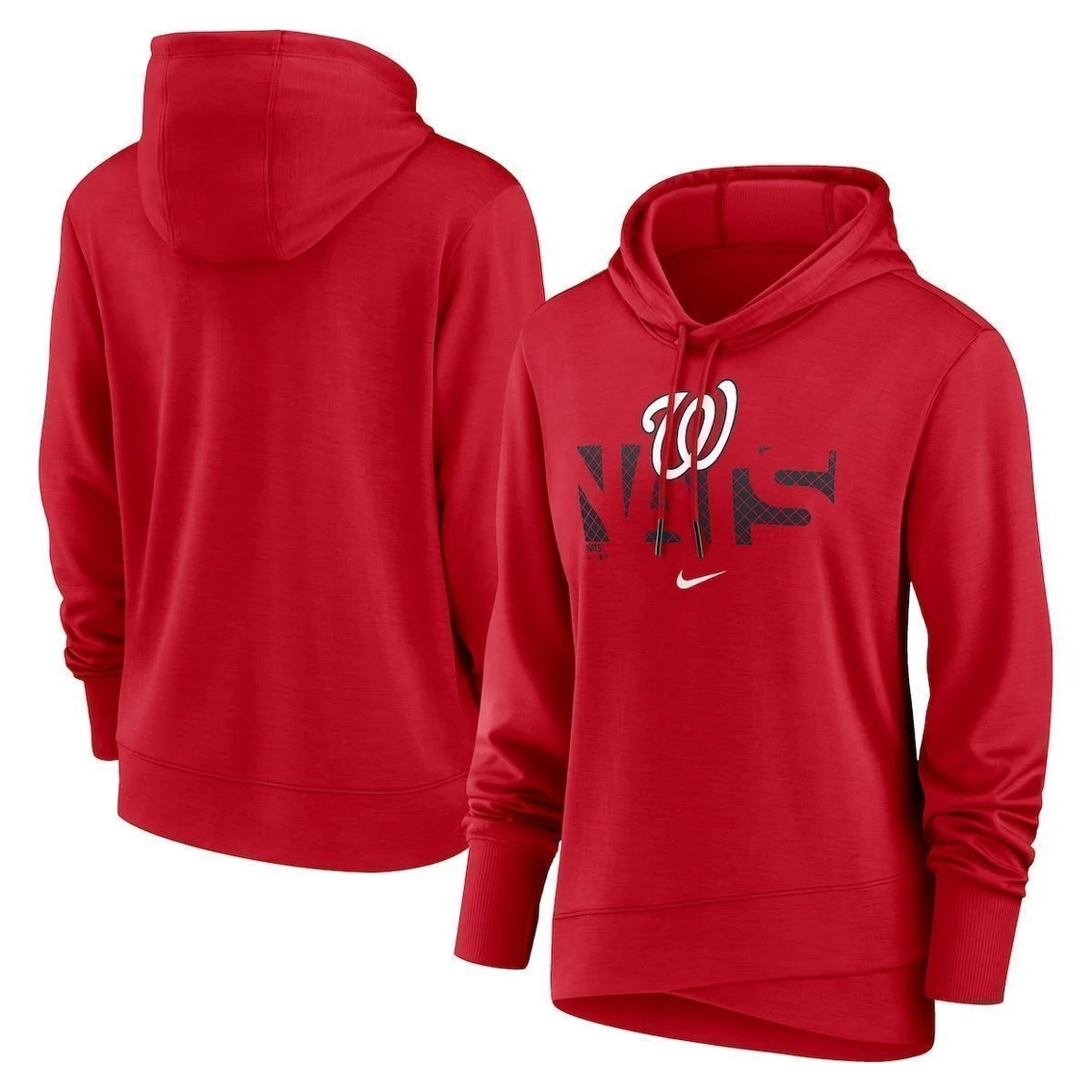 Best Pirce π Women's Nike Red Washington Nationals Diamond Knockout Performance Pullover Hoodie π - Image 2
