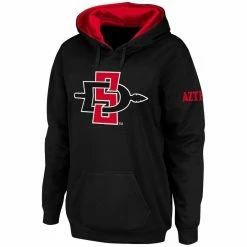 Best reviews of ⭐ Women's Stadium Athletic Black San Diego State Aztecs Big Logo Pullover Hoodie 🥰