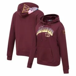 Budget 😉 Women's Pro Standard Burgundy Washington Commanders Local Patch Pullover Hoodie ✔️
