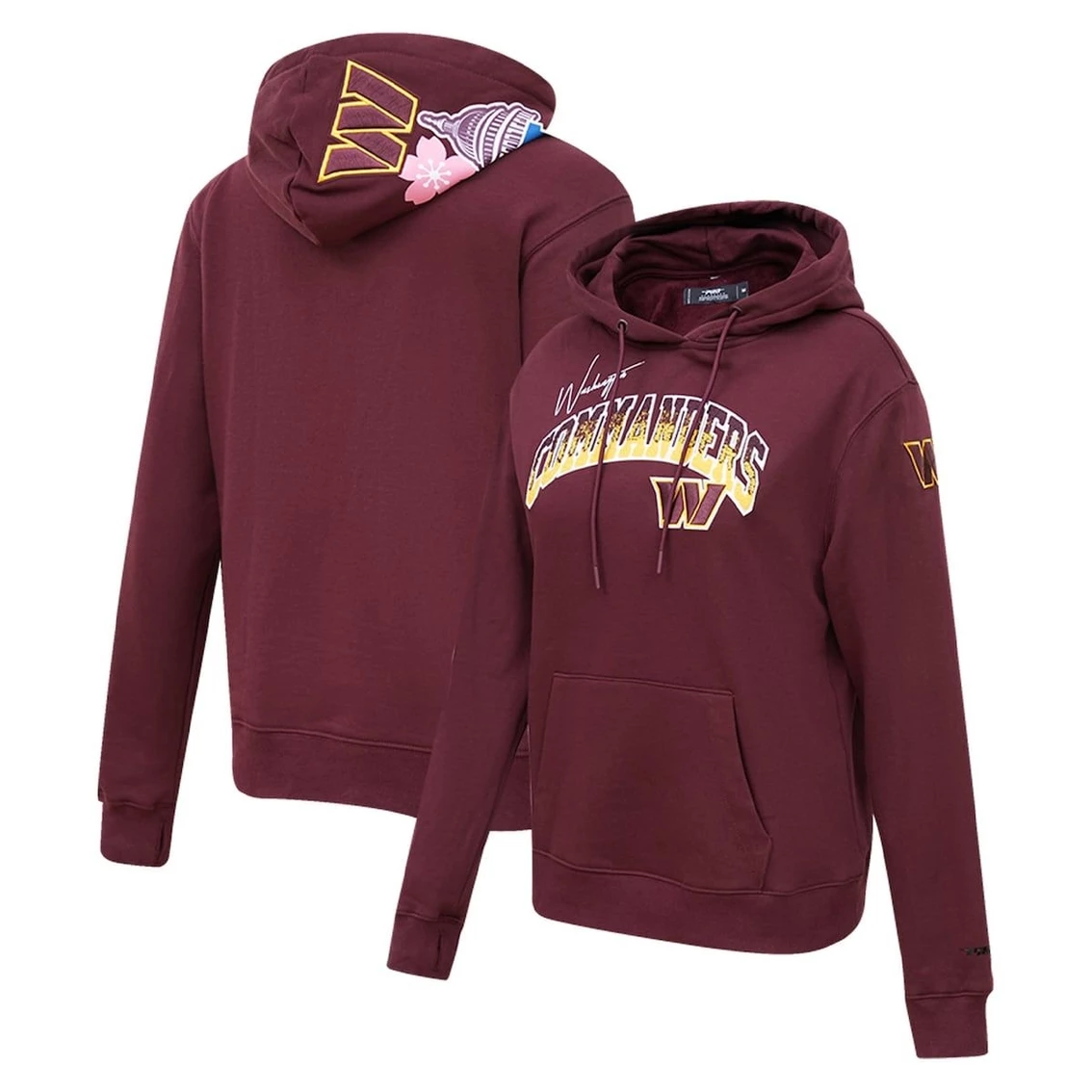 Budget π Women's Pro Standard Burgundy Washington Commanders Local Patch Pullover Hoodie βοΈ - Image 2
