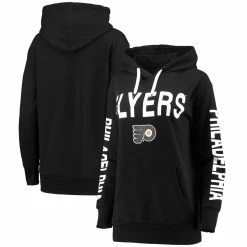 Flash Sale π― Women's G-III 4Her By Carl Banks Black Philadelphia Flyers Extra Inning Pullover Hoodie β€οΈ