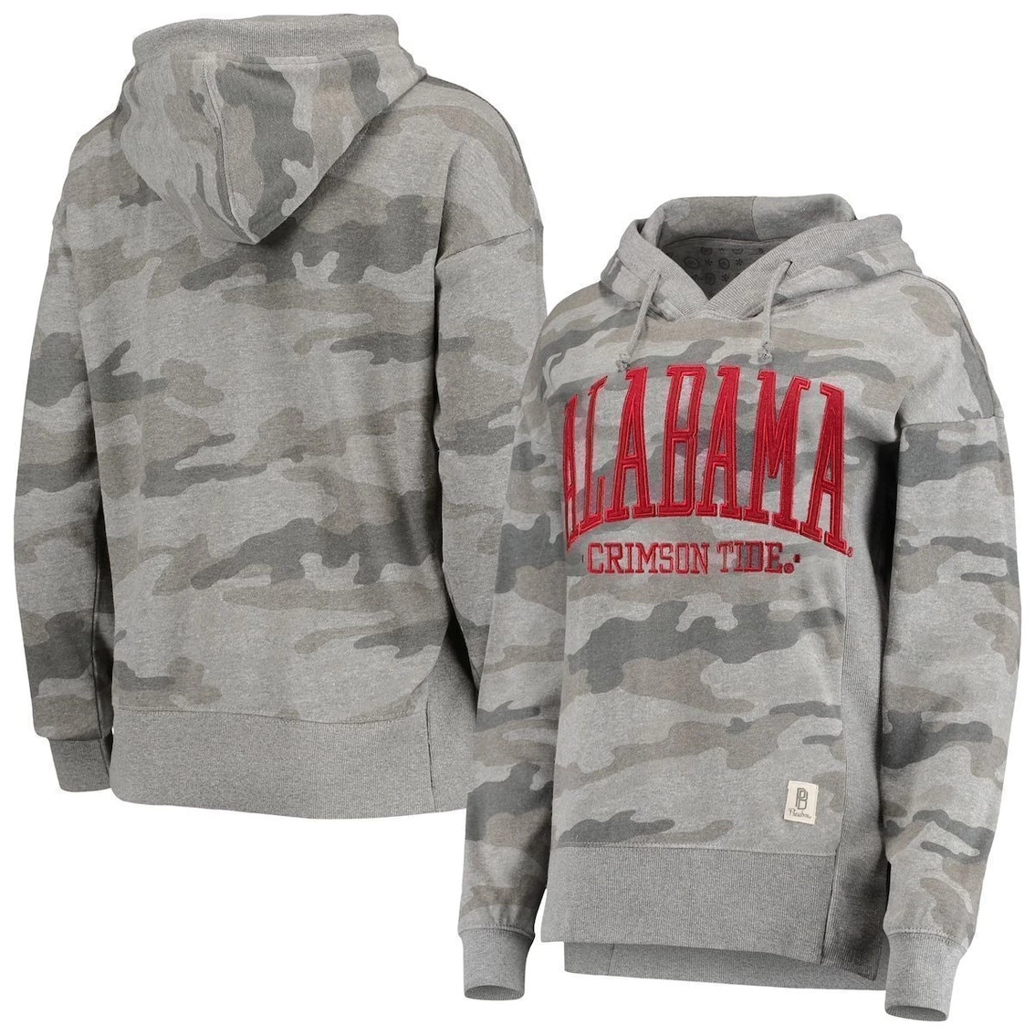 Cheapest π Women's Pressbox Camo Alabama Crimson Tide Lorenzo Pullover Hoodie β€οΈ - Image 2