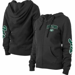 Best reviews of 😀 Women's New Era Black New York Jets Playmaker Fleece Full-Zip Hoodie 😍