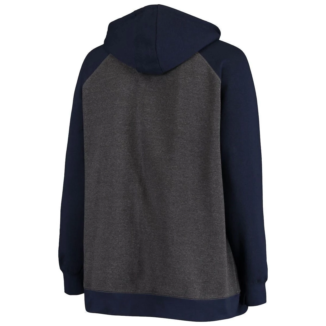 Best reviews of 𧨠Women's Fanatics Branded Charcoal/Navy Utah Jazz Plus Size Raglan Notch Neck Pullover Hoodie π - Image 4