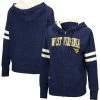 Top 10 ❤️ Women's Colosseum Navy West Virginia Mountaineers Speckle Fleece Raglan Full-Zip Hoodie 🛒