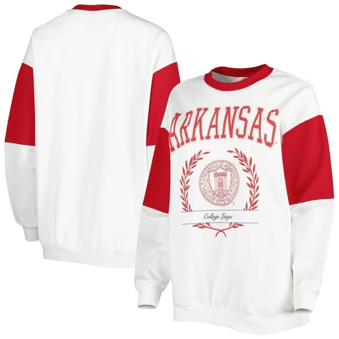 Best reviews of π Women's Gameday Couture White Arkansas Razorbacks It's A Vibe Dolman Pullover Sweatshirt βοΈ