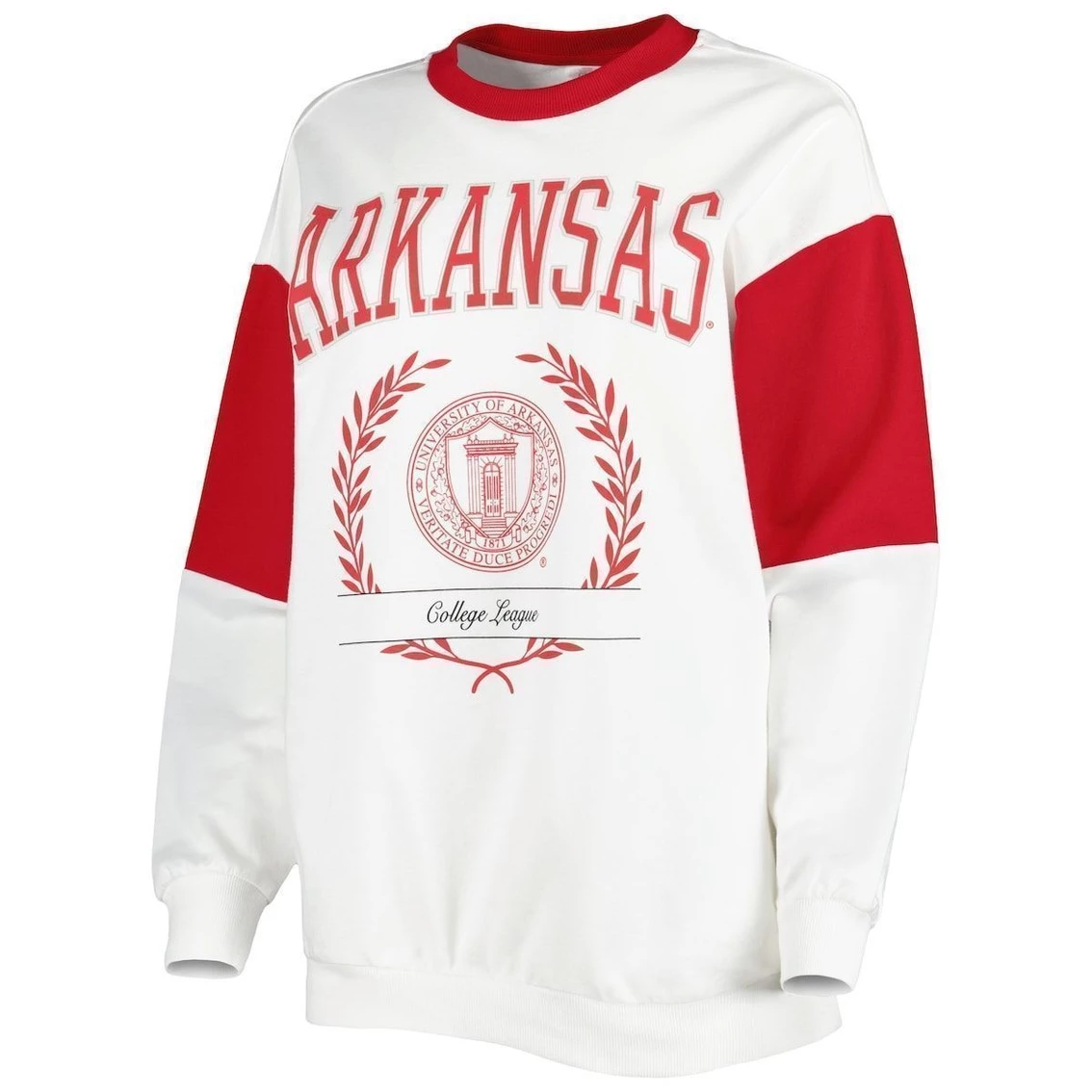 Best reviews of π Women's Gameday Couture White Arkansas Razorbacks It's A Vibe Dolman Pullover Sweatshirt βοΈ - Image 3