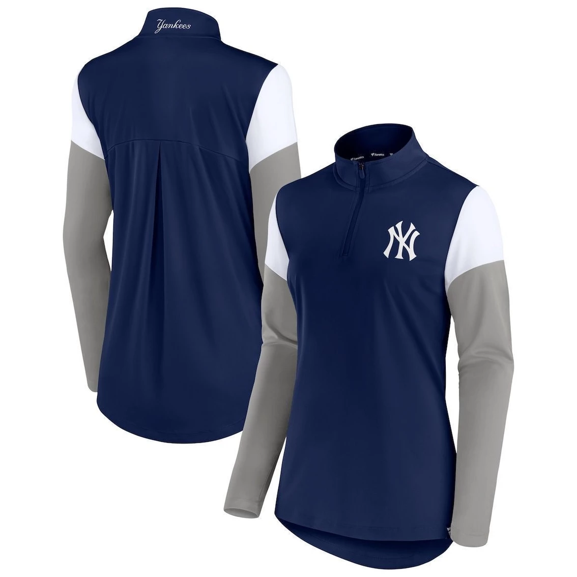 Best deal π Women's Fanatics Branded Navy/Gray New York Yankees Authentic Fleece Quarter-Zip Jacket π