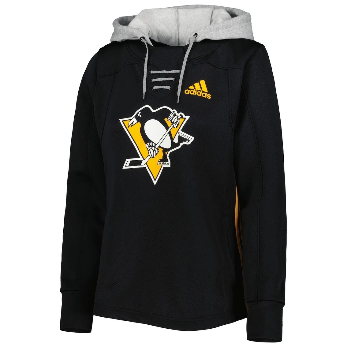 Buy π Women's Adidas Black Pittsburgh Penguins Skate Lace Primeblue Team Pullover Hoodie 𧨠- Image 3