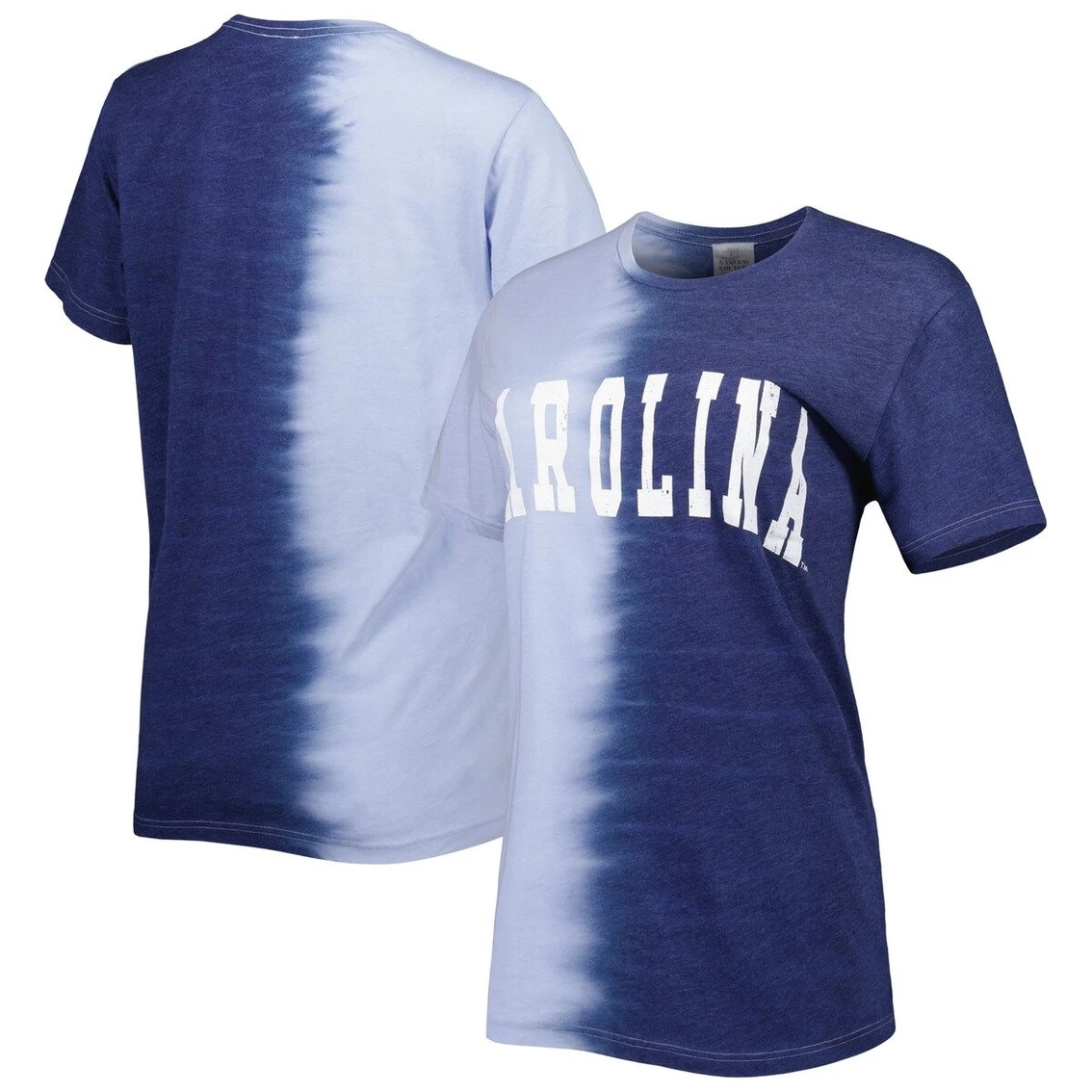 Best deal β¨ Women's Gameday Couture Navy North Carolina Tar π Heels Find Your Groove Split-Dye T-Shirt π - Image 2