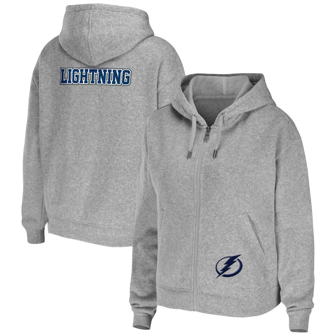 Outlet π― Women's WEAR By Erin Andrews Heather Gray Tampa Bay Lightning Full-Zip Hoodie β