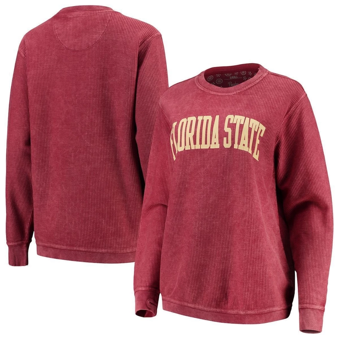Best reviews of π Women's Pressbox Garnet Florida State Seminoles Comfy Cord Vintage Wash Basic Arch Pullover Sweatshirt β€οΈ