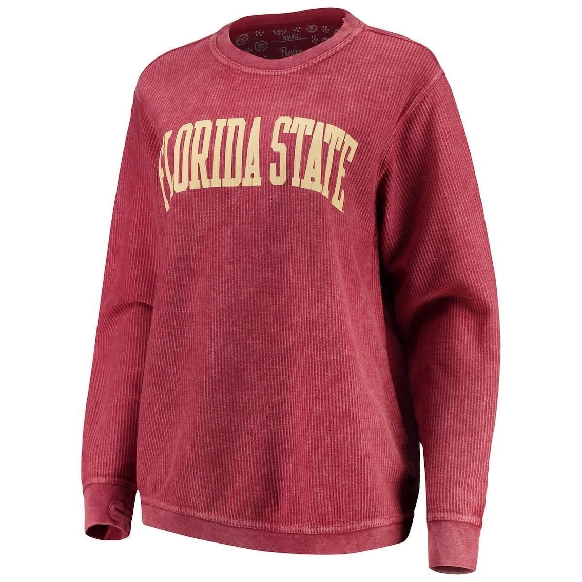 Best reviews of π Women's Pressbox Garnet Florida State Seminoles Comfy Cord Vintage Wash Basic Arch Pullover Sweatshirt β€οΈ - Image 3