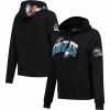 Wholesale ✨ Women's Pro Standard Black Philadelphia Eagles Local Patch Pullover Hoodie ⭐