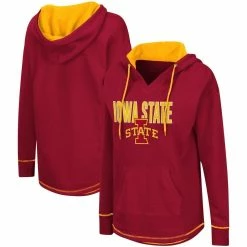 Cheap π Women's Colosseum Cardinal Iowa State Cyclones Tunic Pullover Hoodie π―