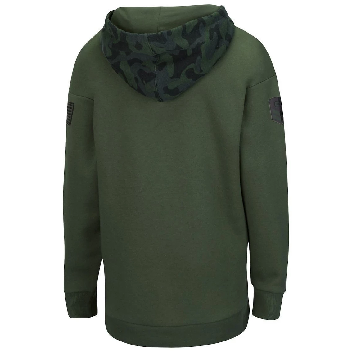 Promo π Women's Colosseum Olive/Camo Arizona State Sun Devils OHT Military Appreciation Extraction Chevron Pullover Hoodie 𧨠- Image 4