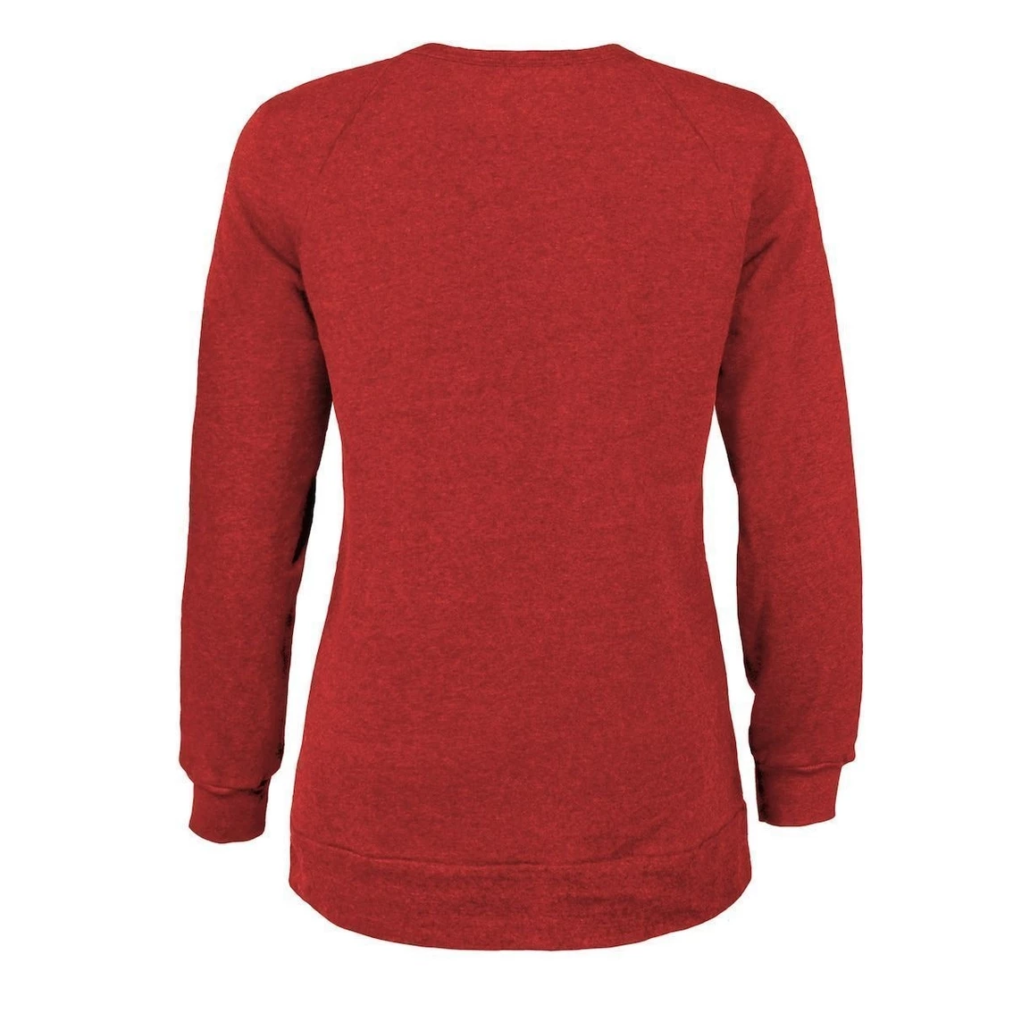 Outlet π Women's Majestic Threads Red Philadelphia Phillies 2022 World Series Tri-Blend Pullover Sweatshirt β¨ - Image 4