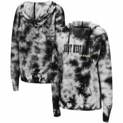 Deals π Women's Colosseum Black Army Black Knights Shavonee Tie-Dye Pullover Hoodie π₯°