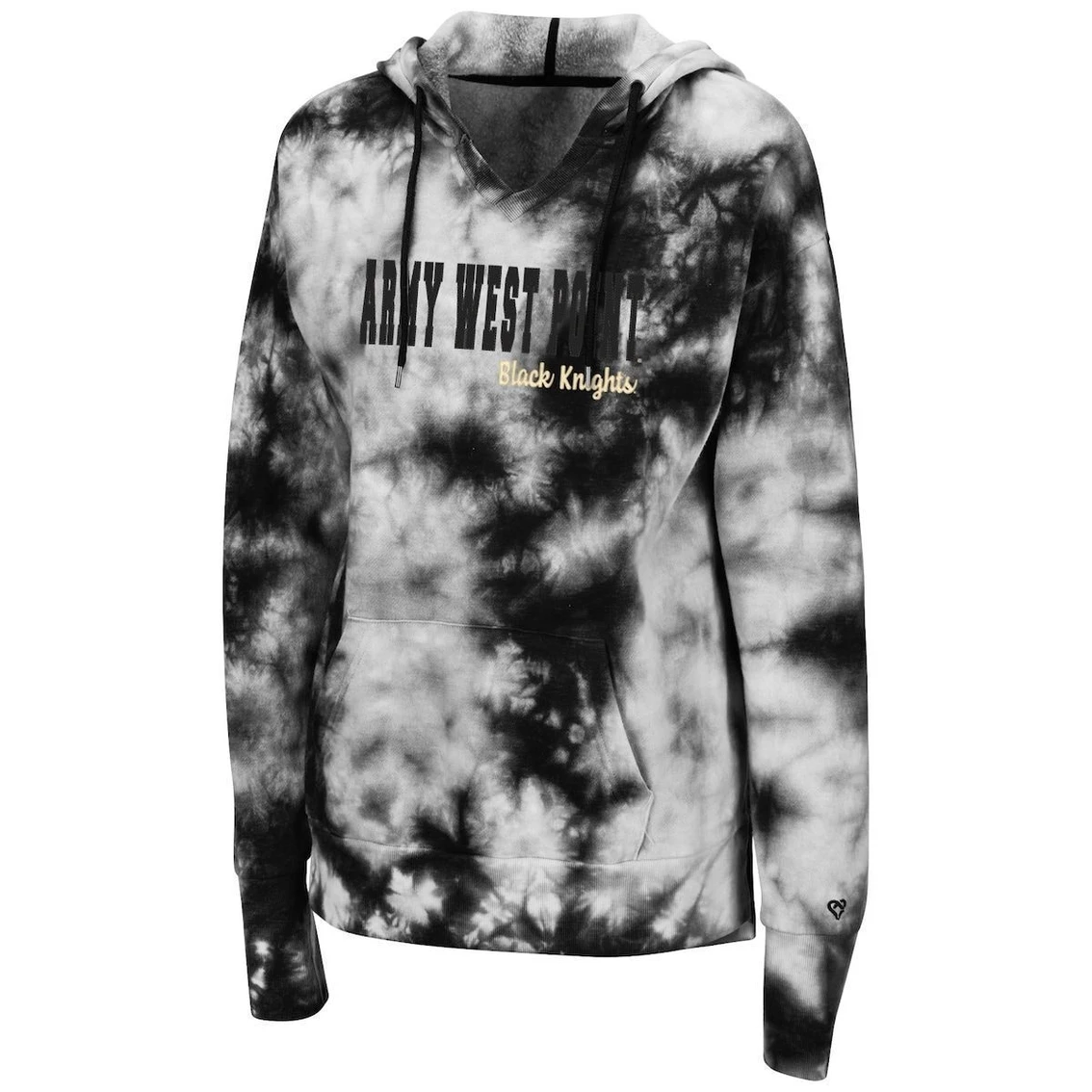 Deals π Women's Colosseum Black Army Black Knights Shavonee Tie-Dye Pullover Hoodie π₯° - Image 3