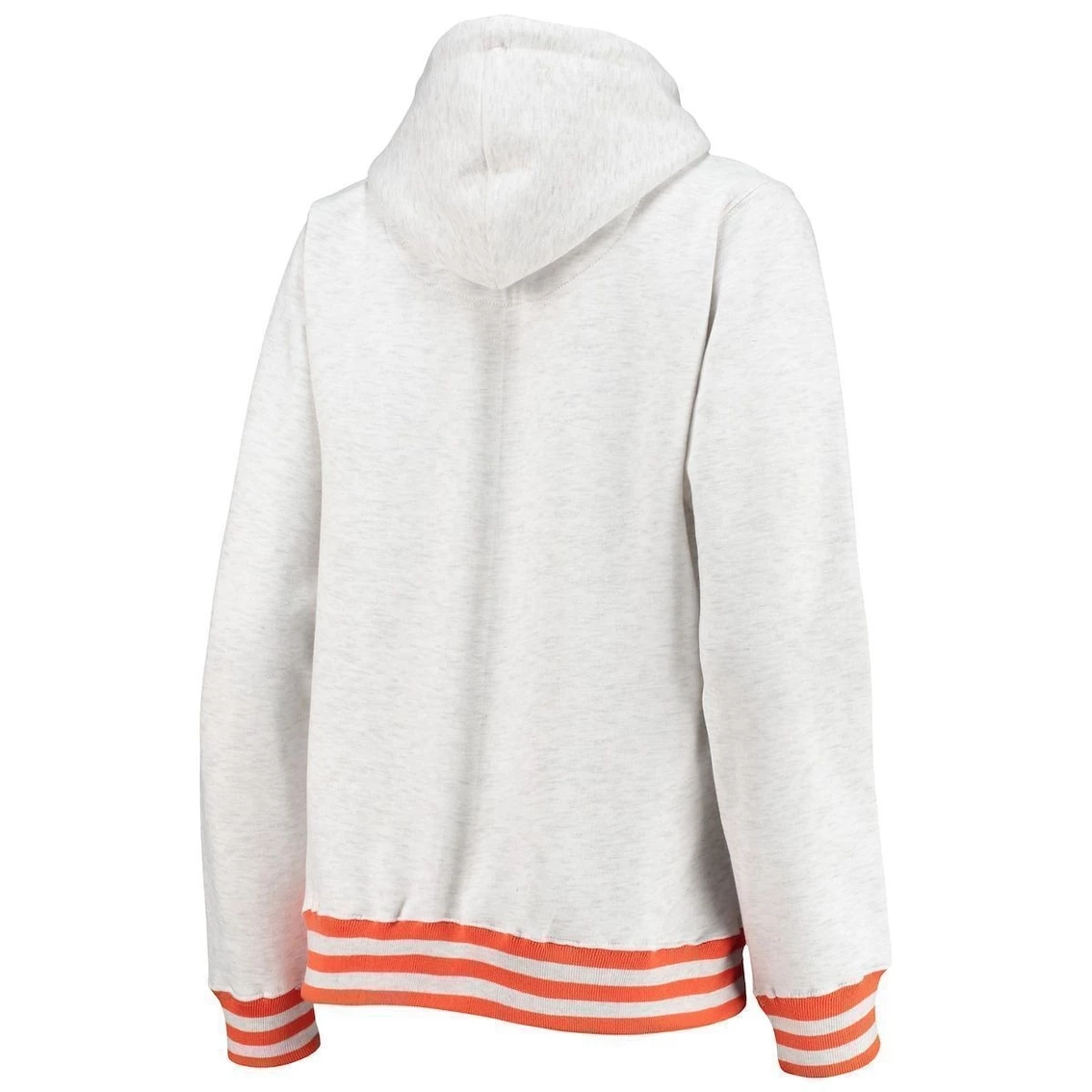 Best Pirce ❤️ Women's Pressbox Ash Clemson Tigers Santa Cruz Chenille Pullover Hoodie ❤️ - Image 4