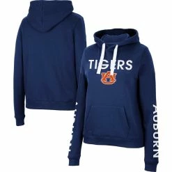 Best reviews of ✨ Women's Colosseum Navy Auburn Tigers 3-Hit Pullover Sweatshirt ⭐