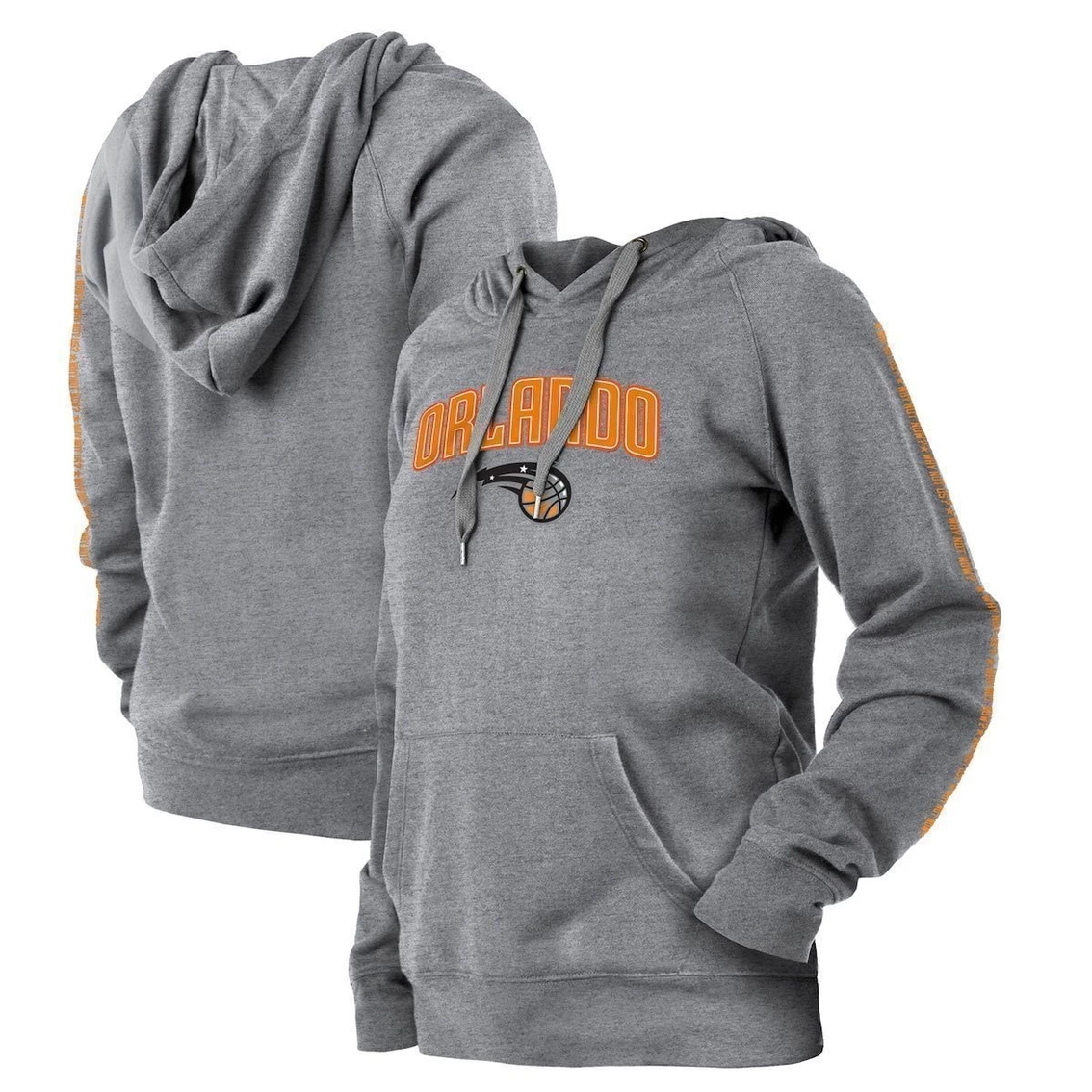 Hot Sale π― Women's New Era Gray Orlando Magic 2021/22 City Edition Pullover Hoodie π - Image 2