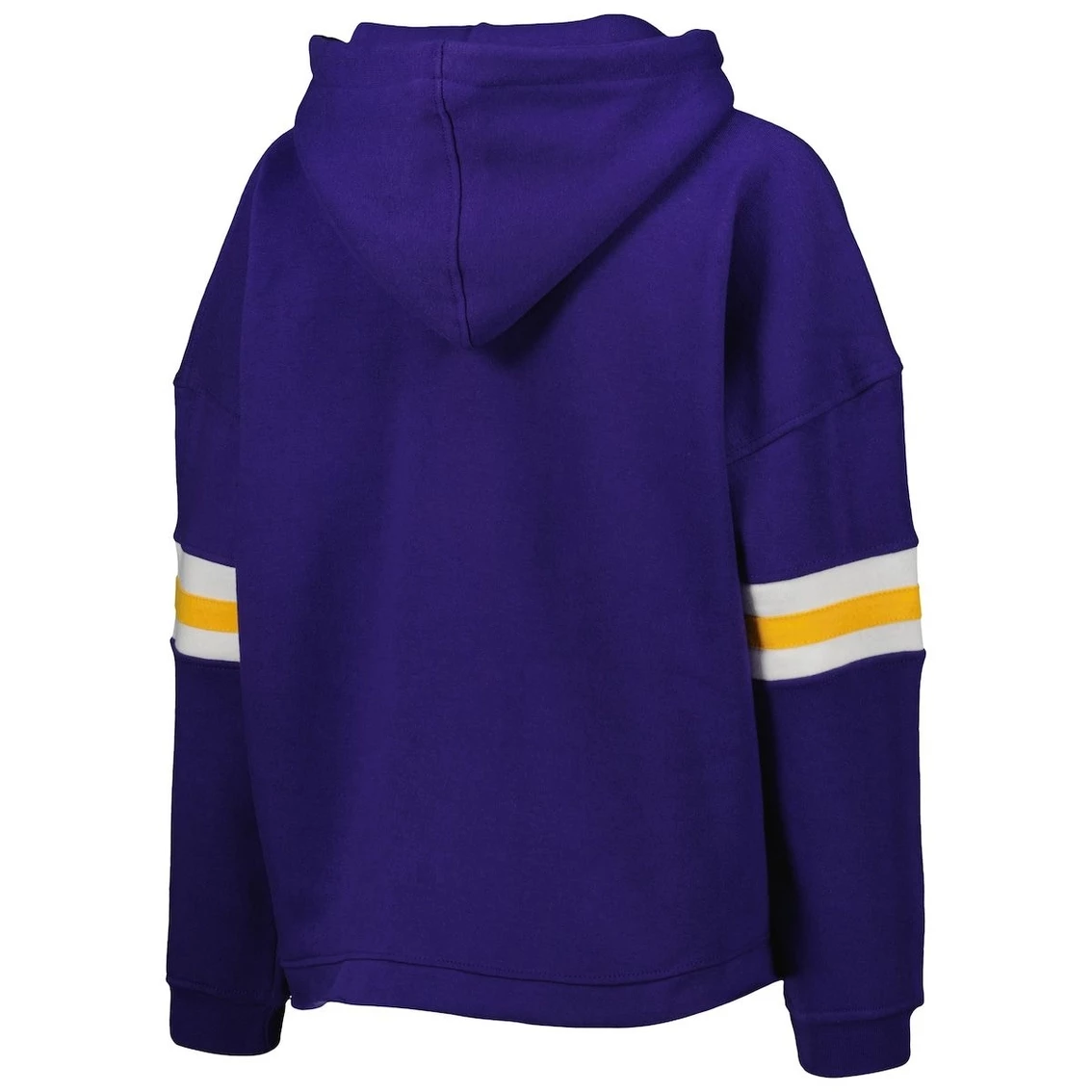Cheapest π Women's Pressbox Purple LSU Tigers Super Pennant Pullover Hoodie βοΈ - Image 4