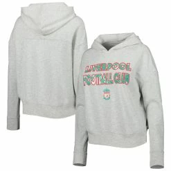 Discount π₯ Women's Concepts Sport Heathered Gray Liverpool Crossfield Pullover Hoodie π
