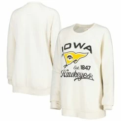 Top 10 π Women's Pressbox Cream Iowa Hawkeyes Old Standard Pennant Knobi Raglan Pullover Sweatshirt π₯°