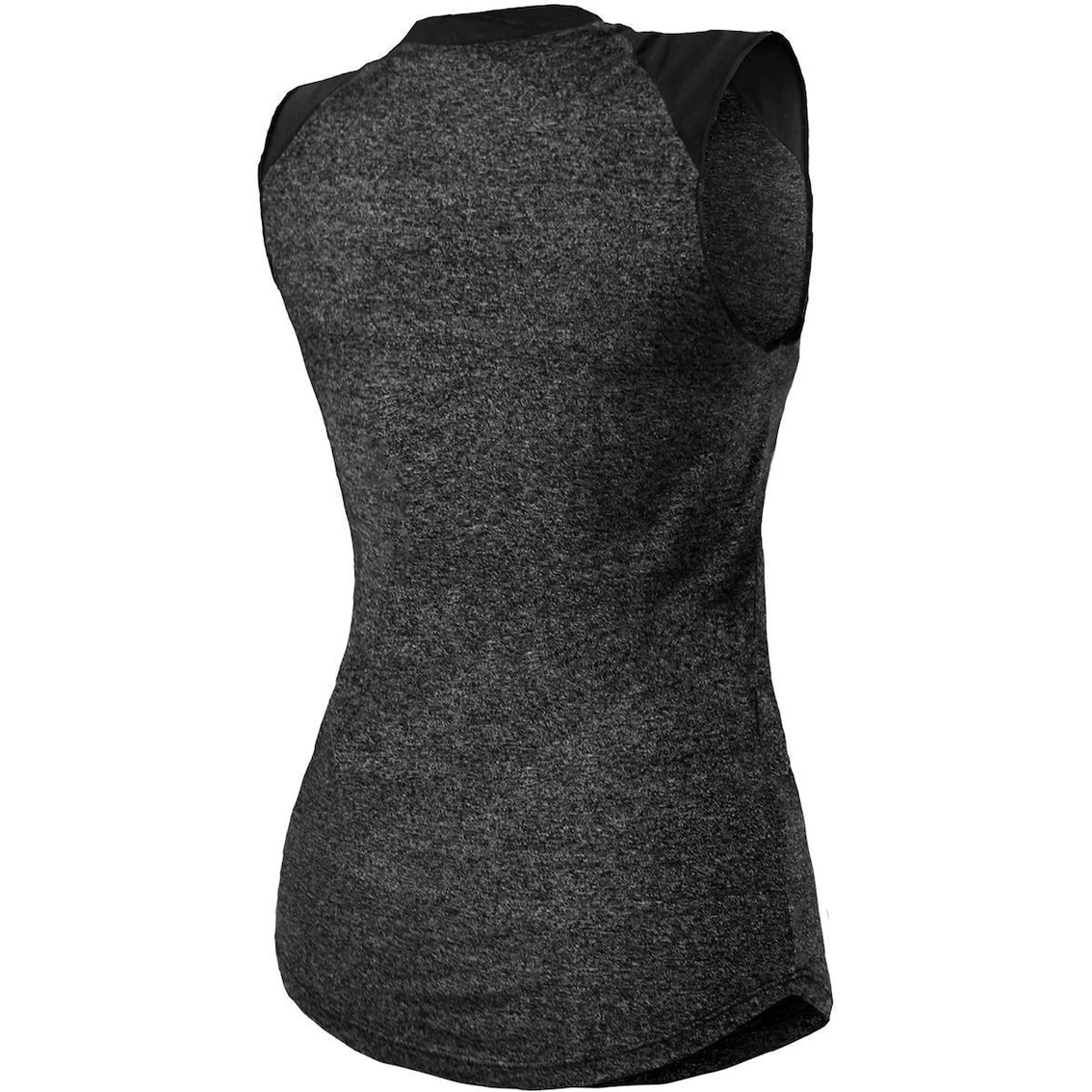 Promo π₯ Women's Majestic Threads Black Pittsburgh Steelers Retro Tri-Blend Raglan Muscle Tank Top π₯ - Image 4