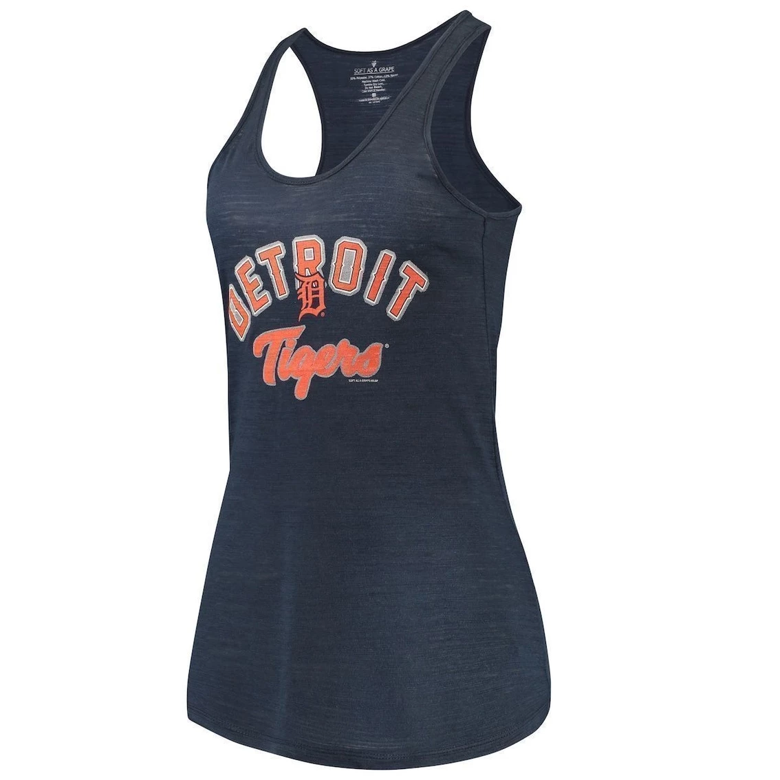 Best Pirce π Women's Soft As A Grape Navy Detroit Tigers Multicount Racerback Tank Top π - Image 3