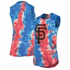 Best reviews of 😍 Women's Majestic Threads Red/Blue San Francisco Giants Tie-Dye Tri-Blend Muscle Tank Top 😀