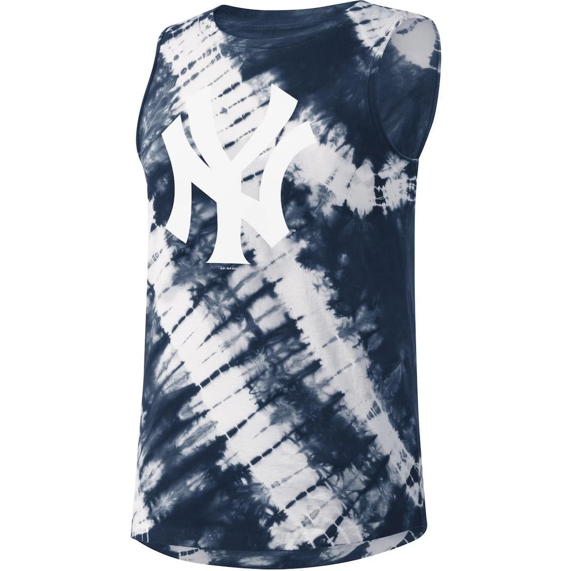 Buy β Women's Touch Navy New York Yankees Money Ball Tie-Dye Tank Top β¨ - Image 3