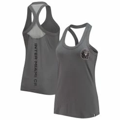 Hot Sale ⭐ Women's The Wild Collective Gray Inter Miami CF Athleisure Tank Top 🥰
