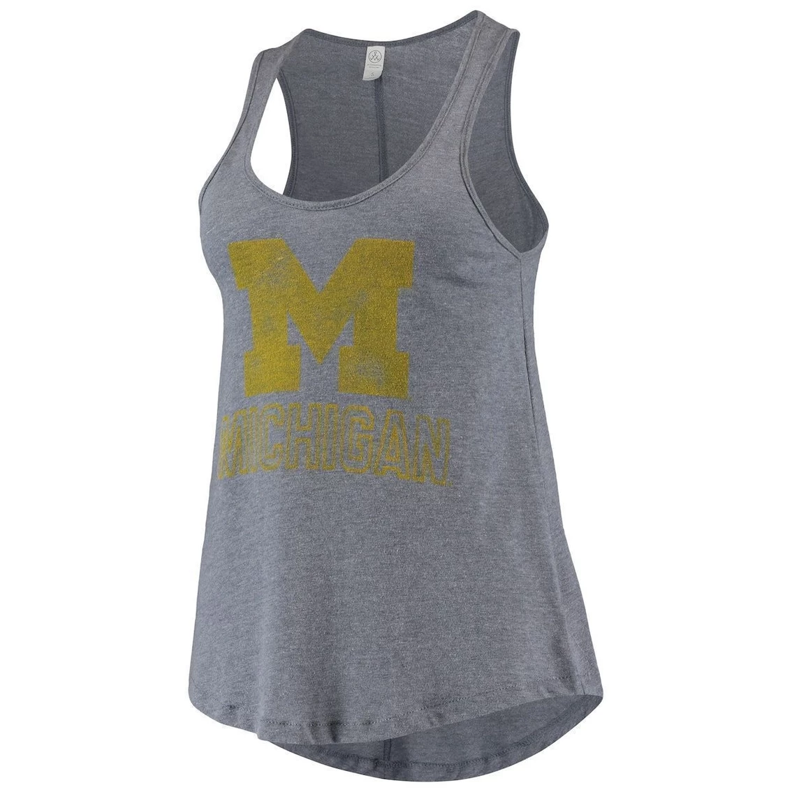 New π Women's Alternative Apparel Navy Michigan Wolverines Backstage Scoop Neck Slub Tank Top β - Image 3
