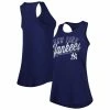 Cheapest ❤️ Women's Fanatics Branded Navy New York Yankees Simplicity Swing Racerback Scoop Neck Tank Top 🧨