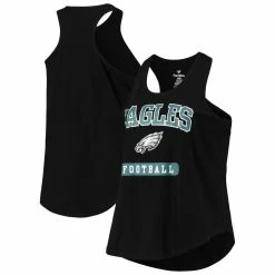 Wholesale ✨ Profile 👩 Women's Philadelphia Eagles Black Plus Size Team Racerback Tank Top 🔔