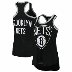 Best Pirce 💯 Women's G-III 4Her By Carl Banks Black Brooklyn Nets Showdown Burnout Tank Top 🧨