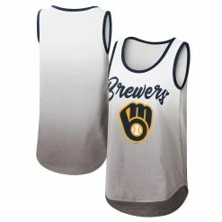 Cheapest 🛒 Women's G-III 4Her By Carl Banks White Milwaukee Brewers Logo Opening Day Tank Top ❤️